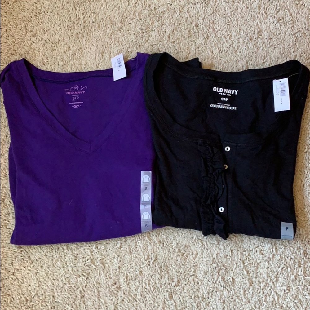 NWT BUNDLE!! Old Navy Black and Purple Long Sleeve